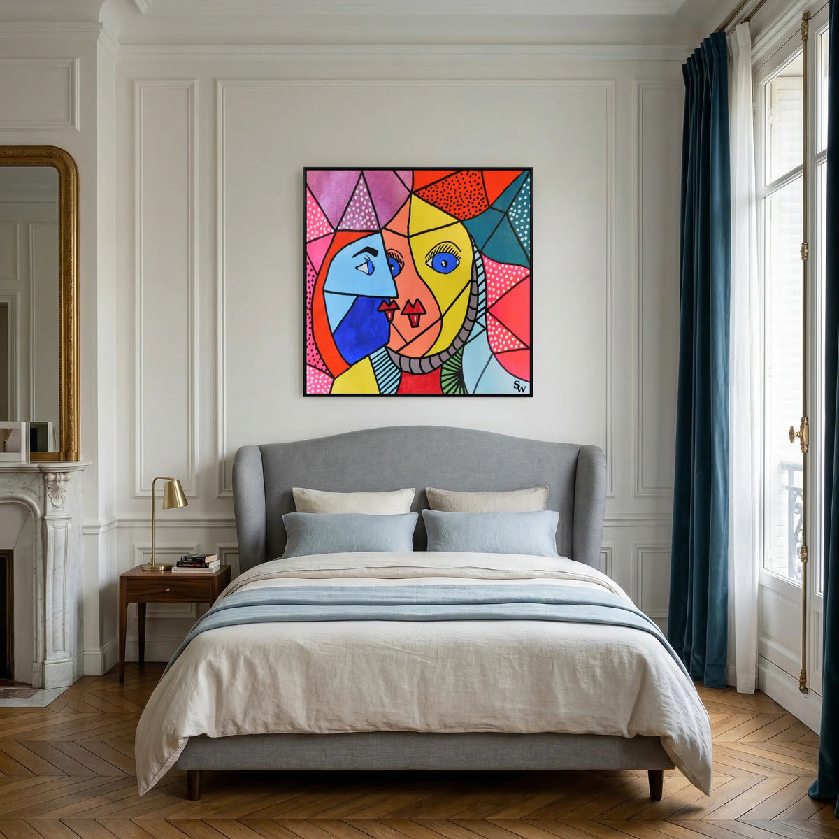 The Modern Muse - Framed Canvas Print