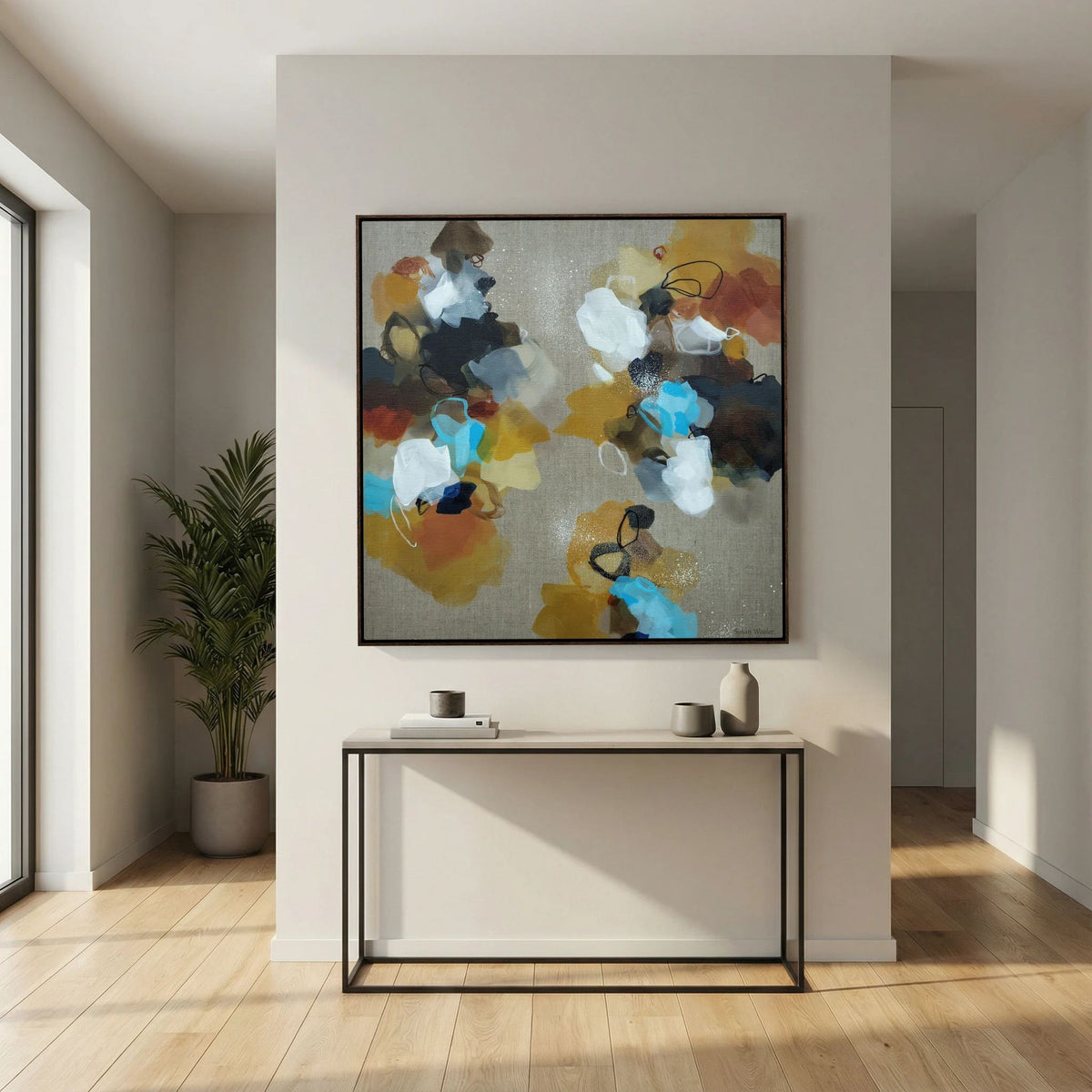 Moving Forward II - Framed Canvas Print