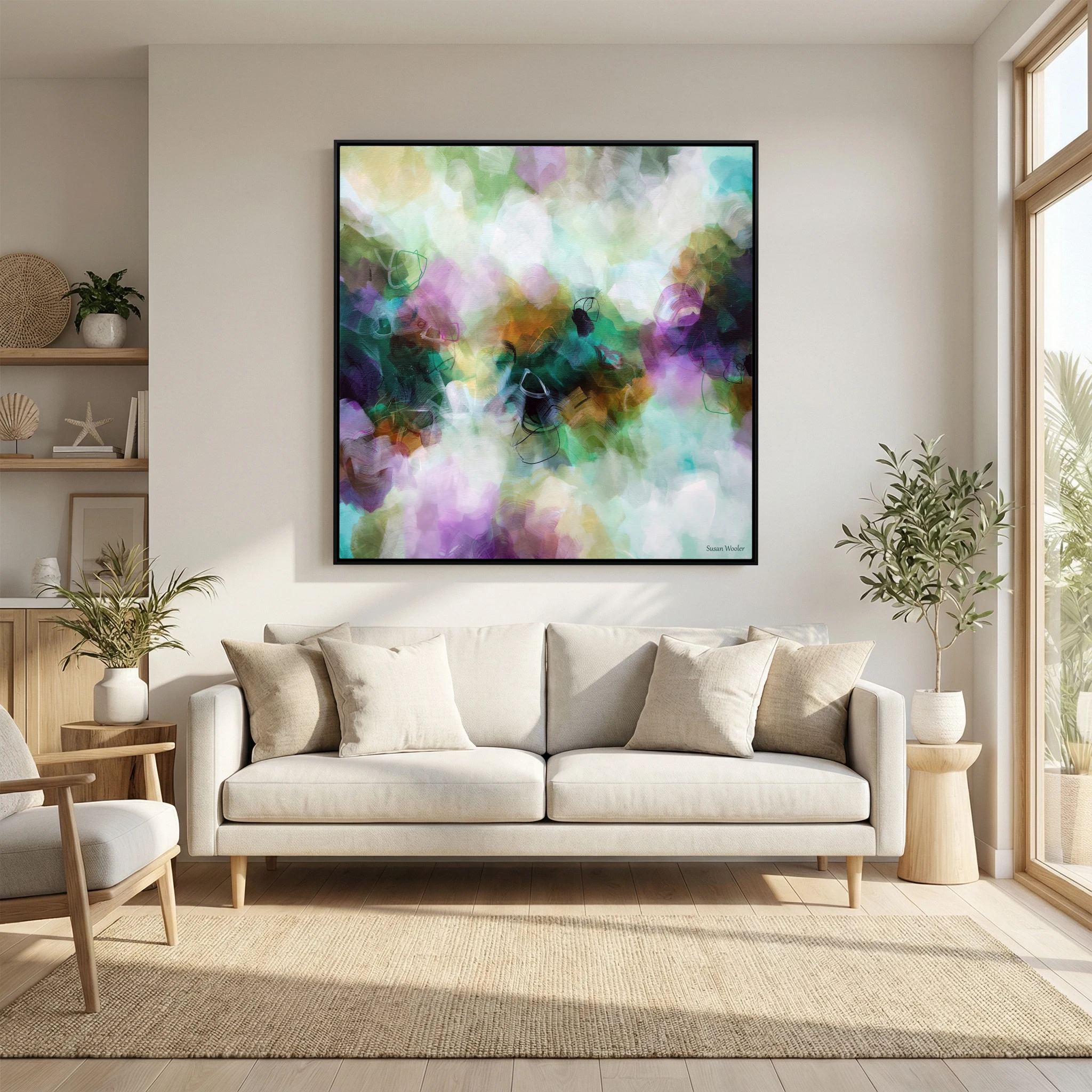 Whispers in the Forest- Framed Canvas Print