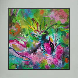 Free as the Wildflowers - Framed Canvas Print