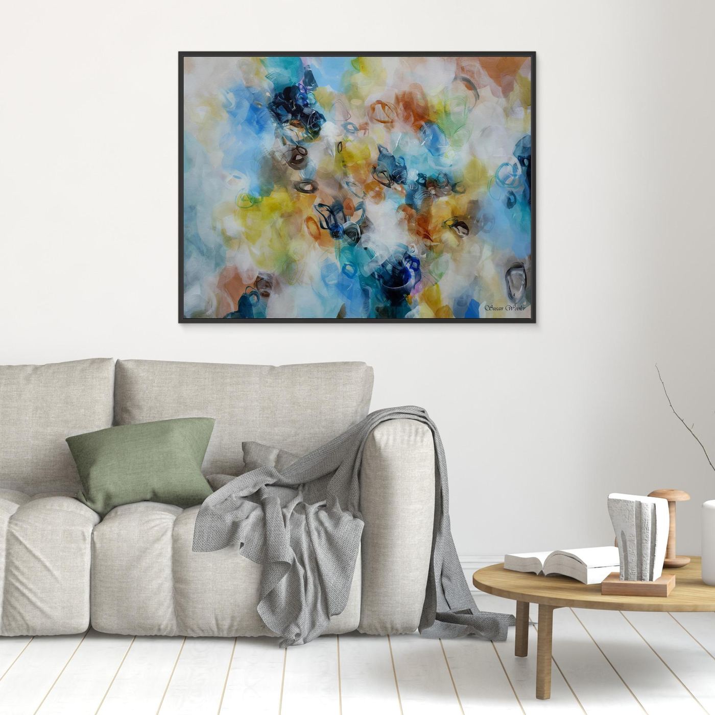 A Thousand Moments II - Framed Canvas Print by Susan Wooler