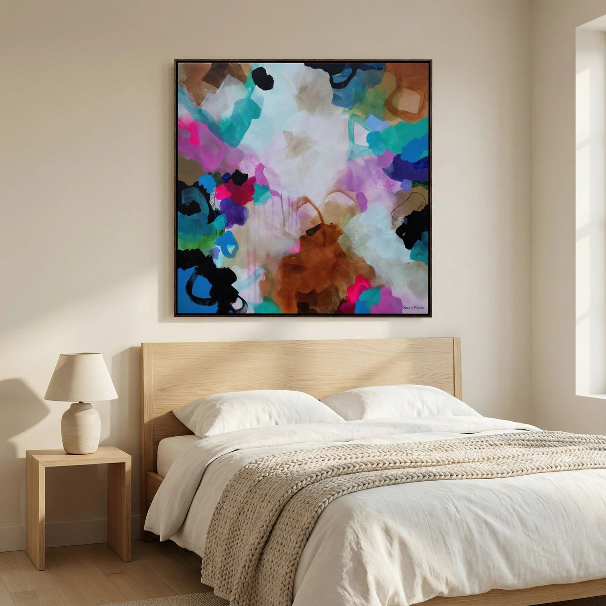 Where the Land Breathes - Framed Canvas Print