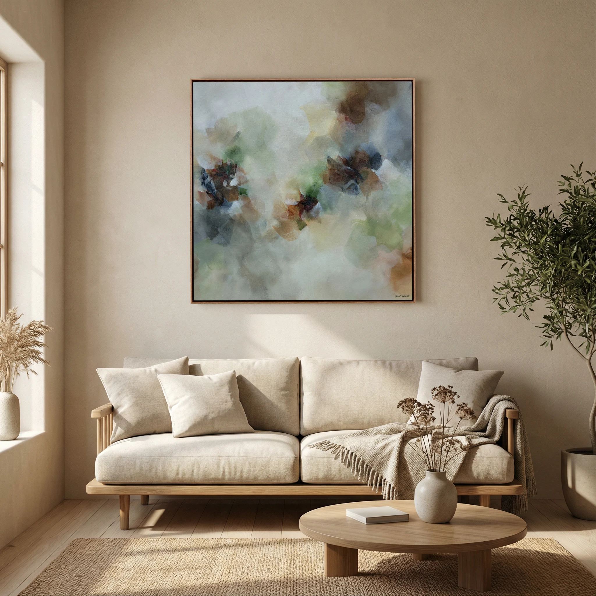 Earth Echoes - Framed Canvas Print