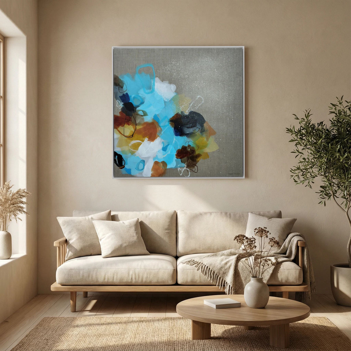 Moving Forward III - Framed Canvas Print