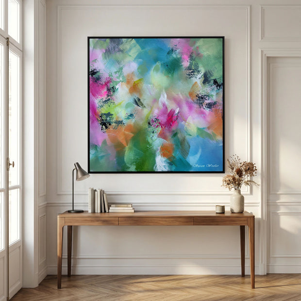 Warm Evening Sun - Framed Canvas Print