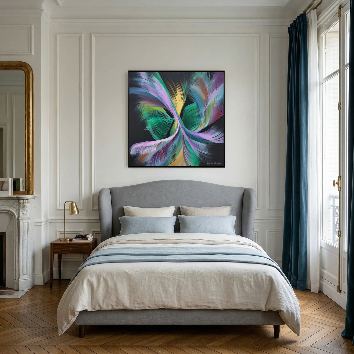 Gradience - Framed Canvas Print