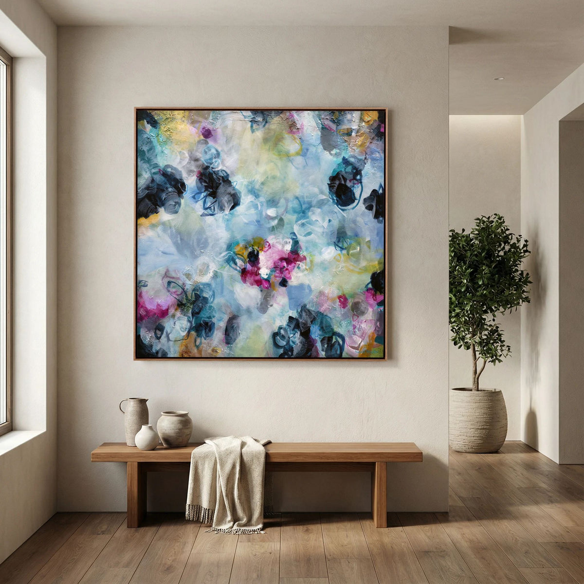 Petunia Blooms - Framed Canvas Prints