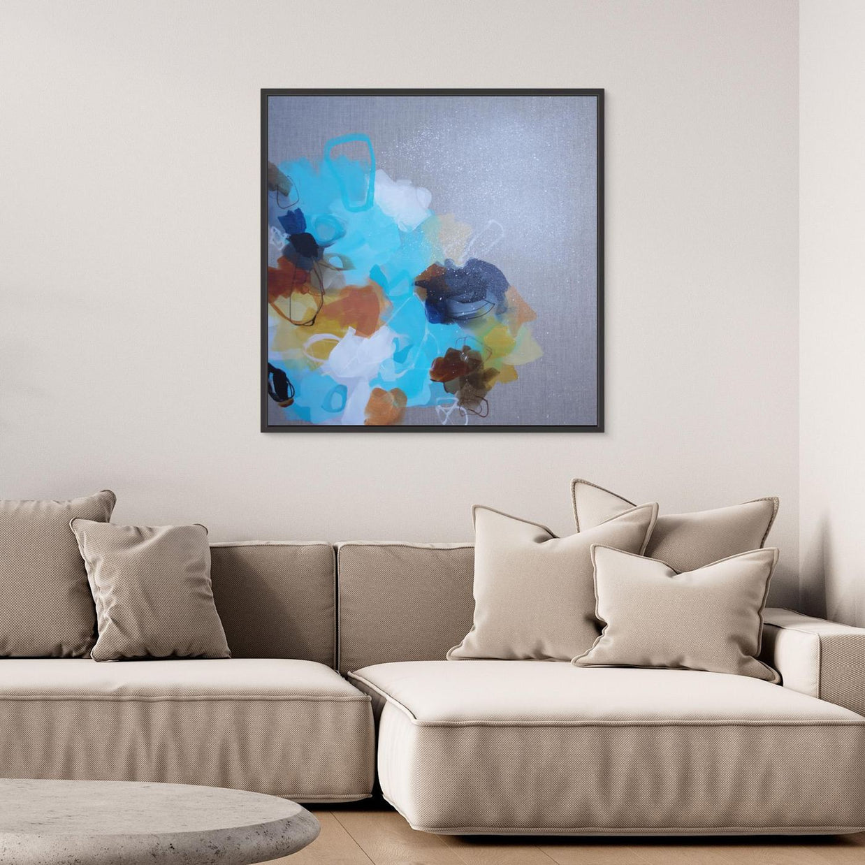 Moving Forward III - Framed Canvas Print
