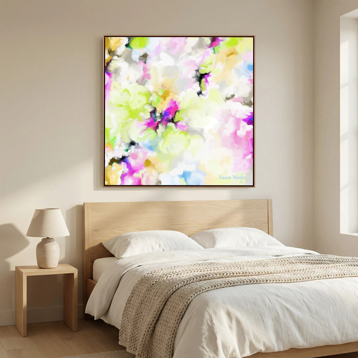 Whispering Petals - Framed Canvas Print
