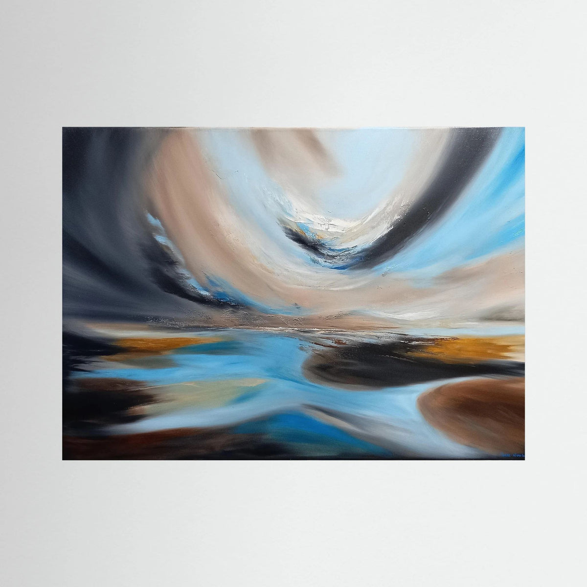 Stillness in the Drift - Framed Canvas Print
