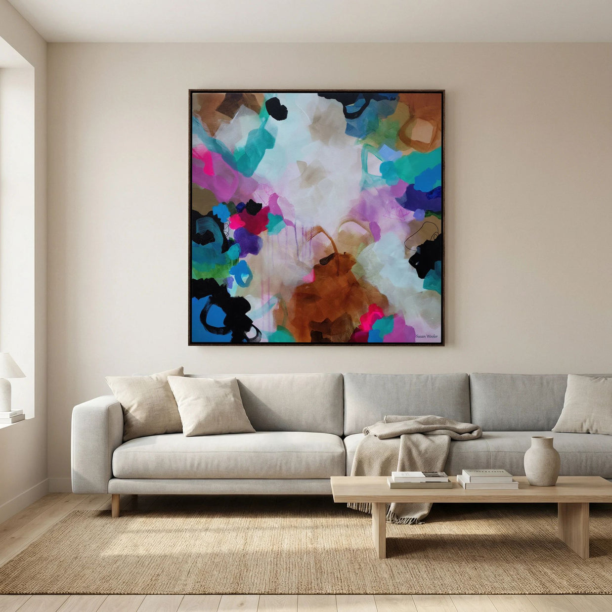 Where the Land Breathes - Framed Canvas Print