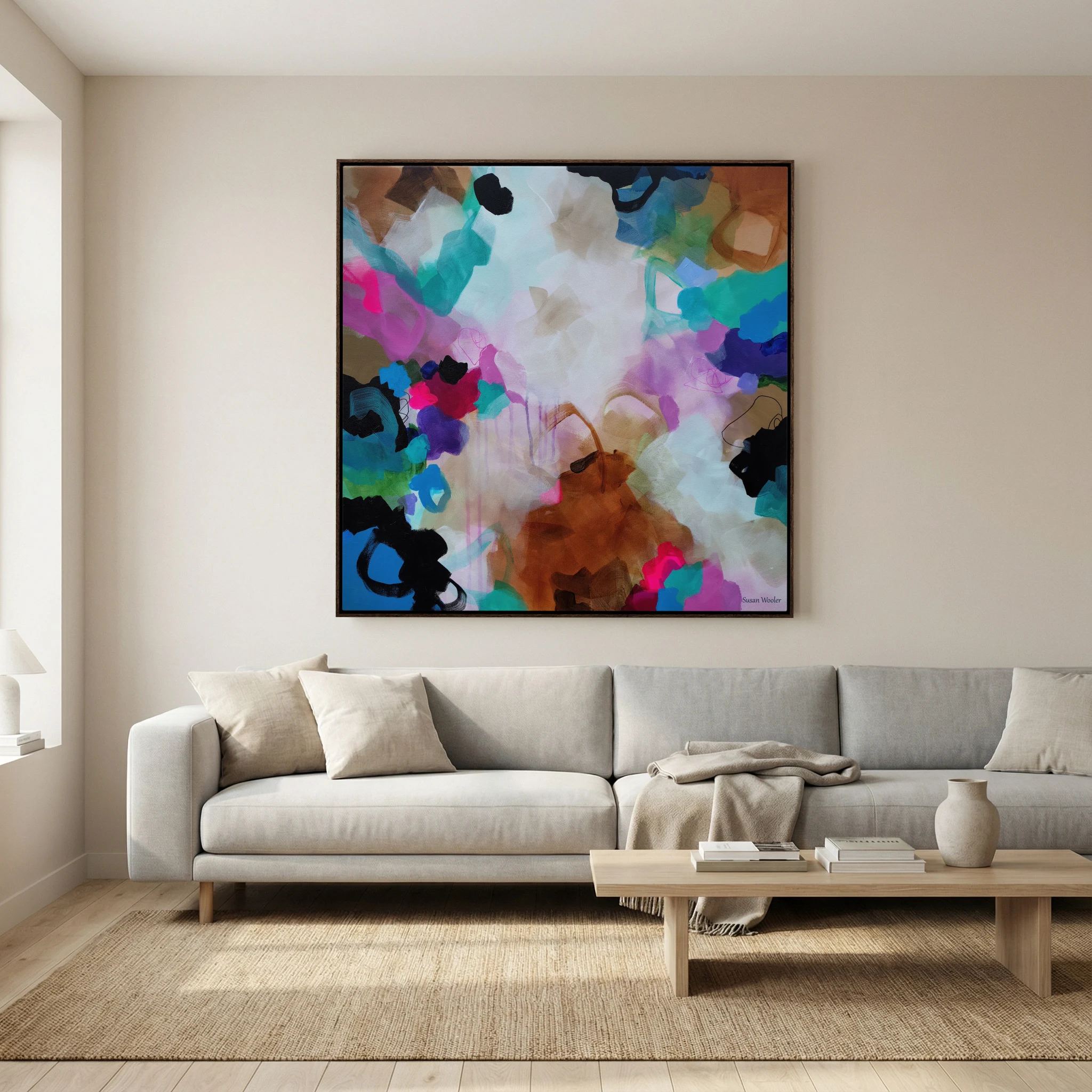 Where the Land Breathes - Framed Canvas Print