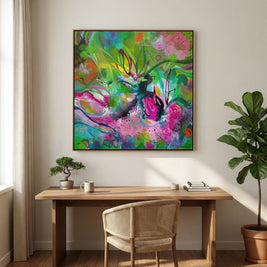 Free as the Wildflowers - Framed Canvas Print