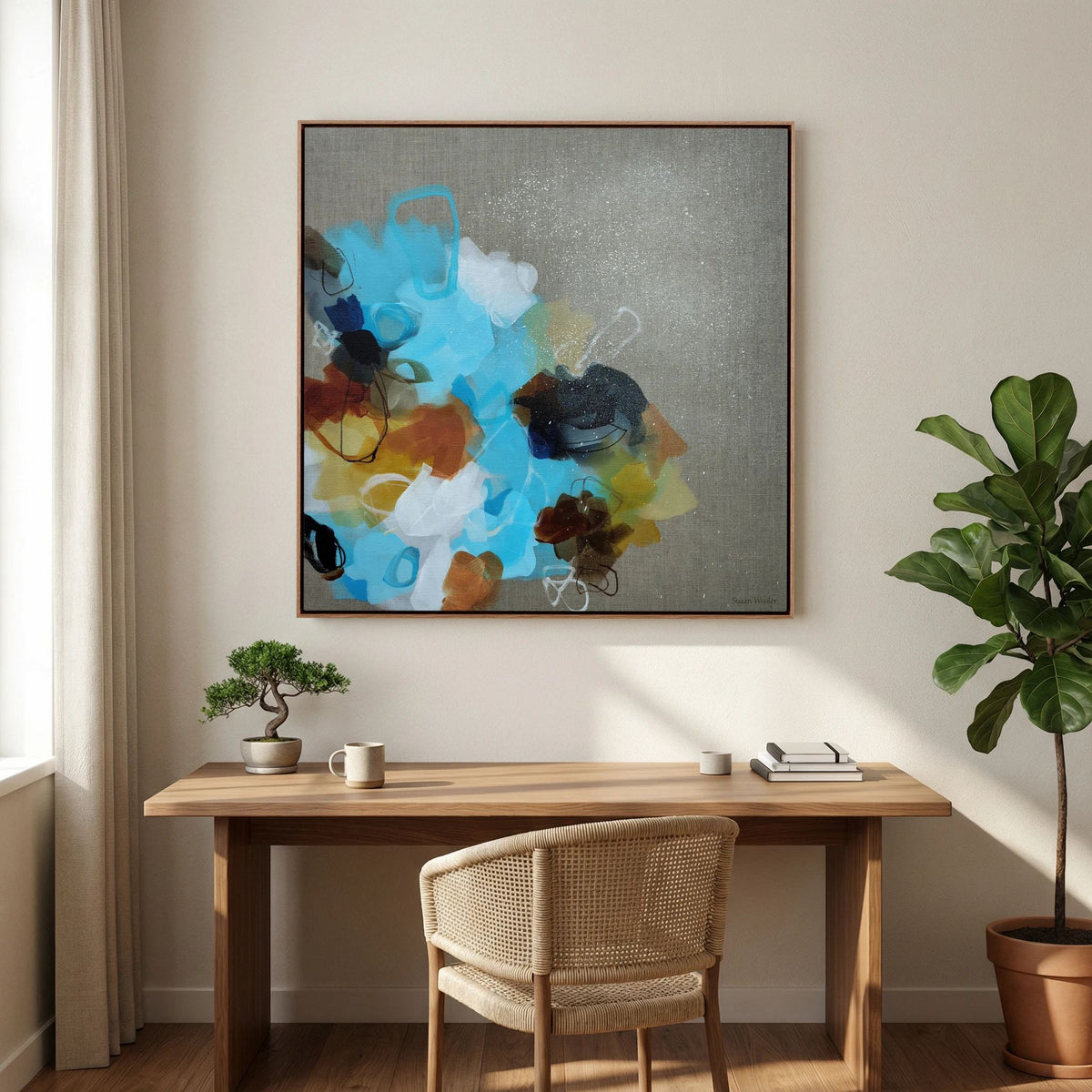 Moving Forward III - Framed Canvas Print
