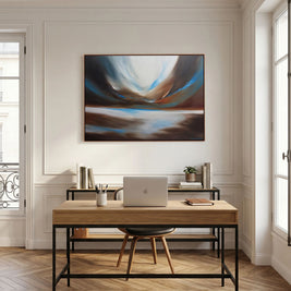 Drifting Light - Framed Canvas Print