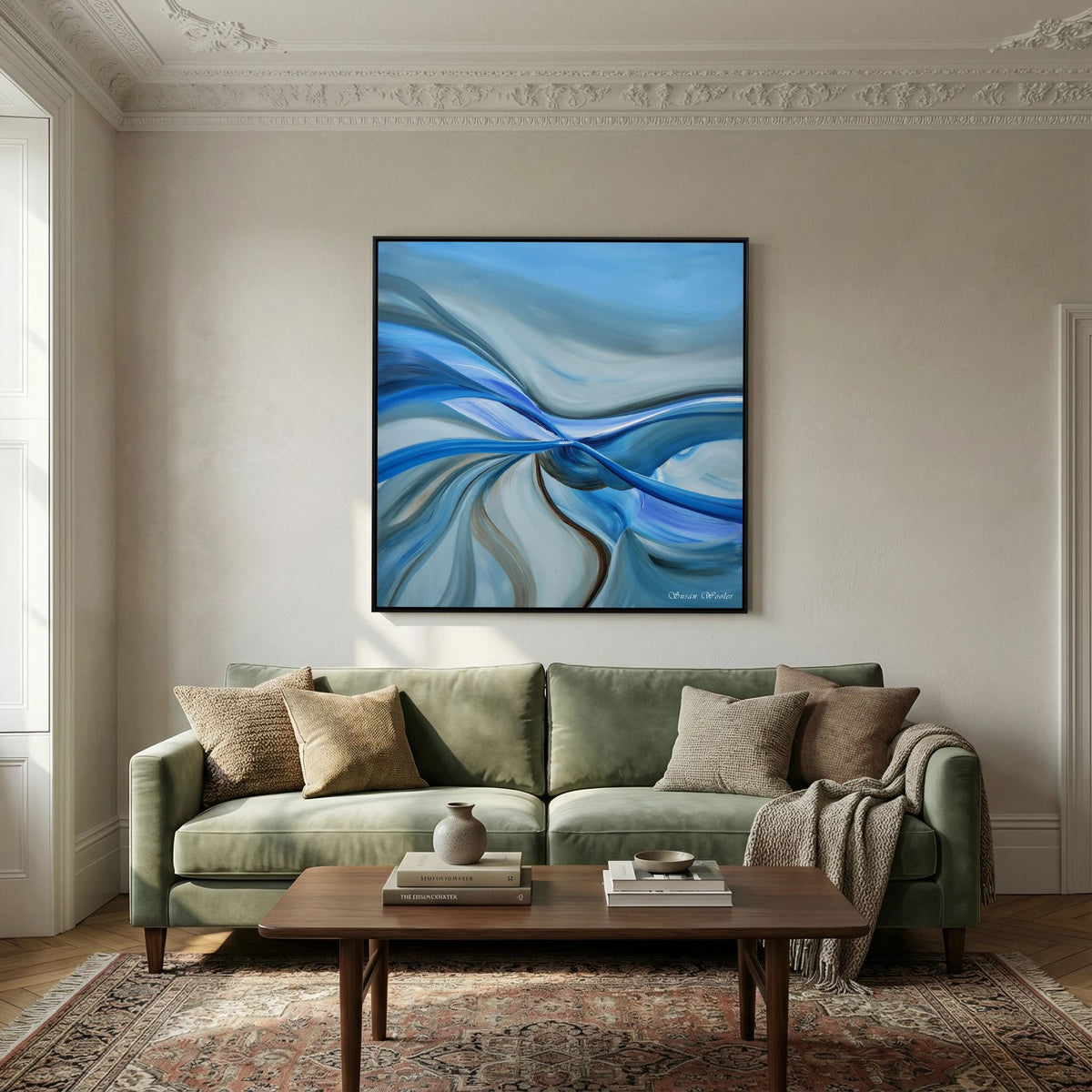 Confluence - Framed Canvas Print