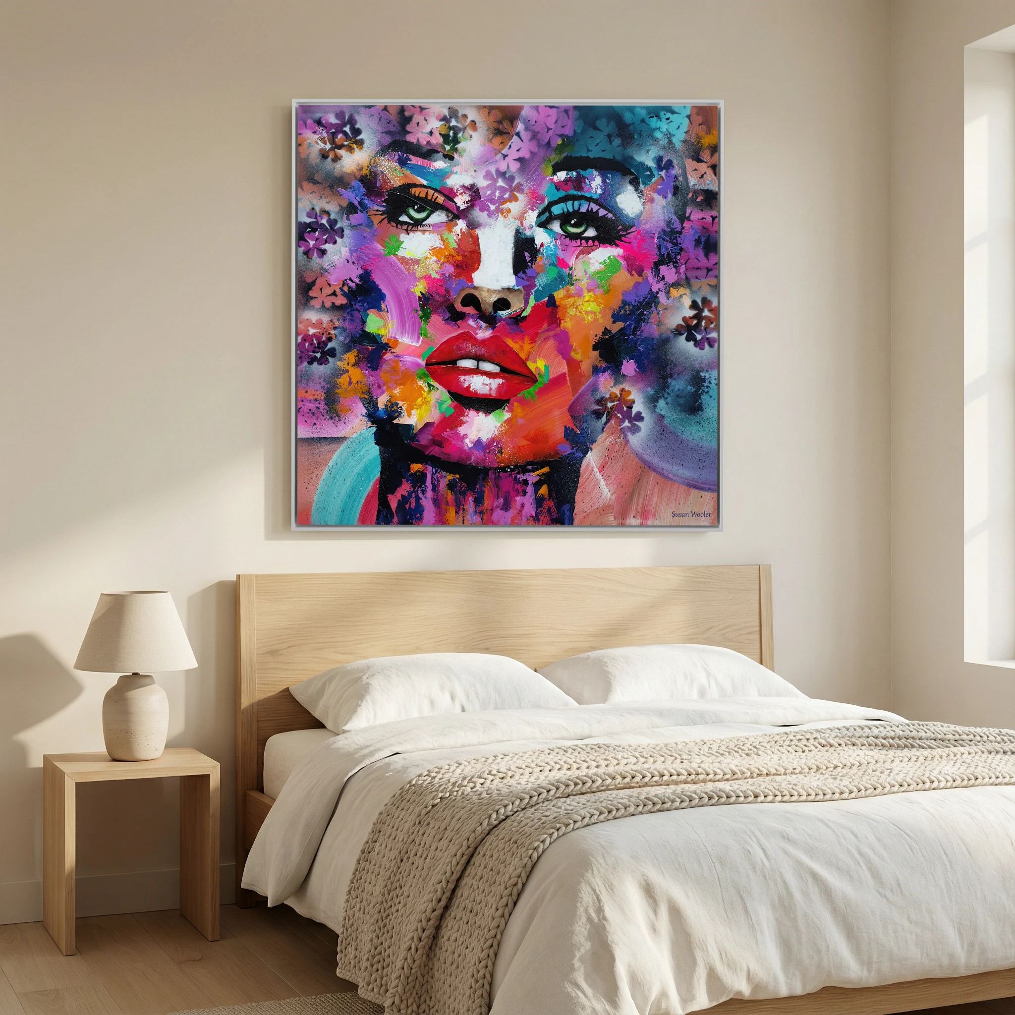 Spectrum of a Soul - Framed Canvas Print
