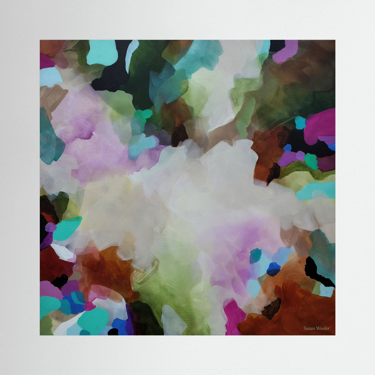 Movement in Colour - Framed Canvas Print