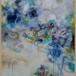 Exhaled Emotions II - Framed Canvas Print by Susan Wooler