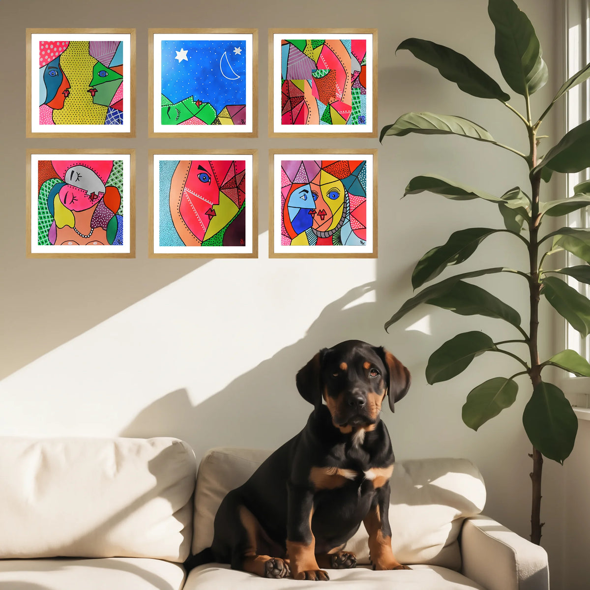 Set of Six Mini Art Prints - The Cubist Confessions