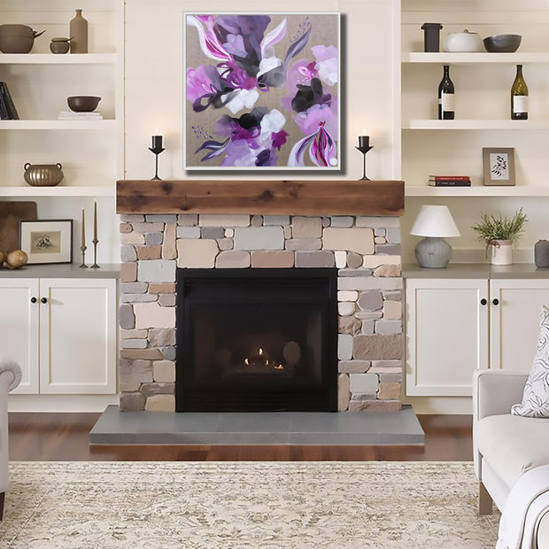 Peony Blush - Framed Canvas Print by Susan Wooler