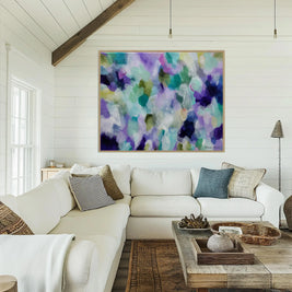Lavender Dreams II - Framed Canvas Print by Susan Wooler