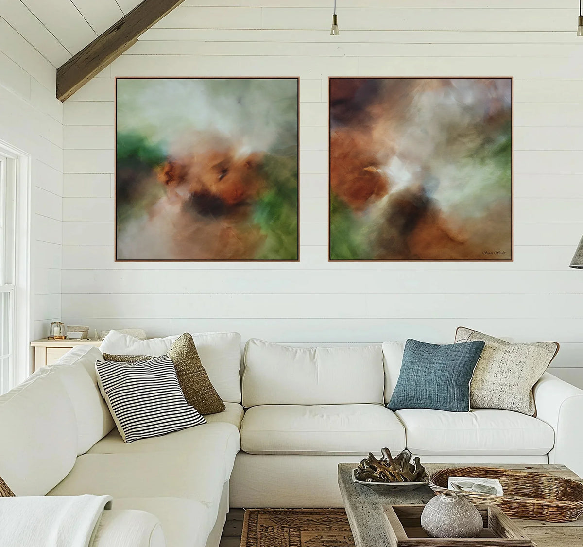 Earth Echoes I & II (Pair) Original Painting