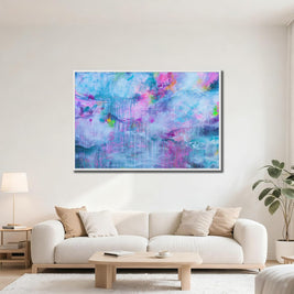 Rainfall  - Framed Canvas Print by Susan Wooler