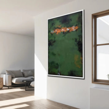 Green Echoes - Framed Canvas Print by Susan Wooler