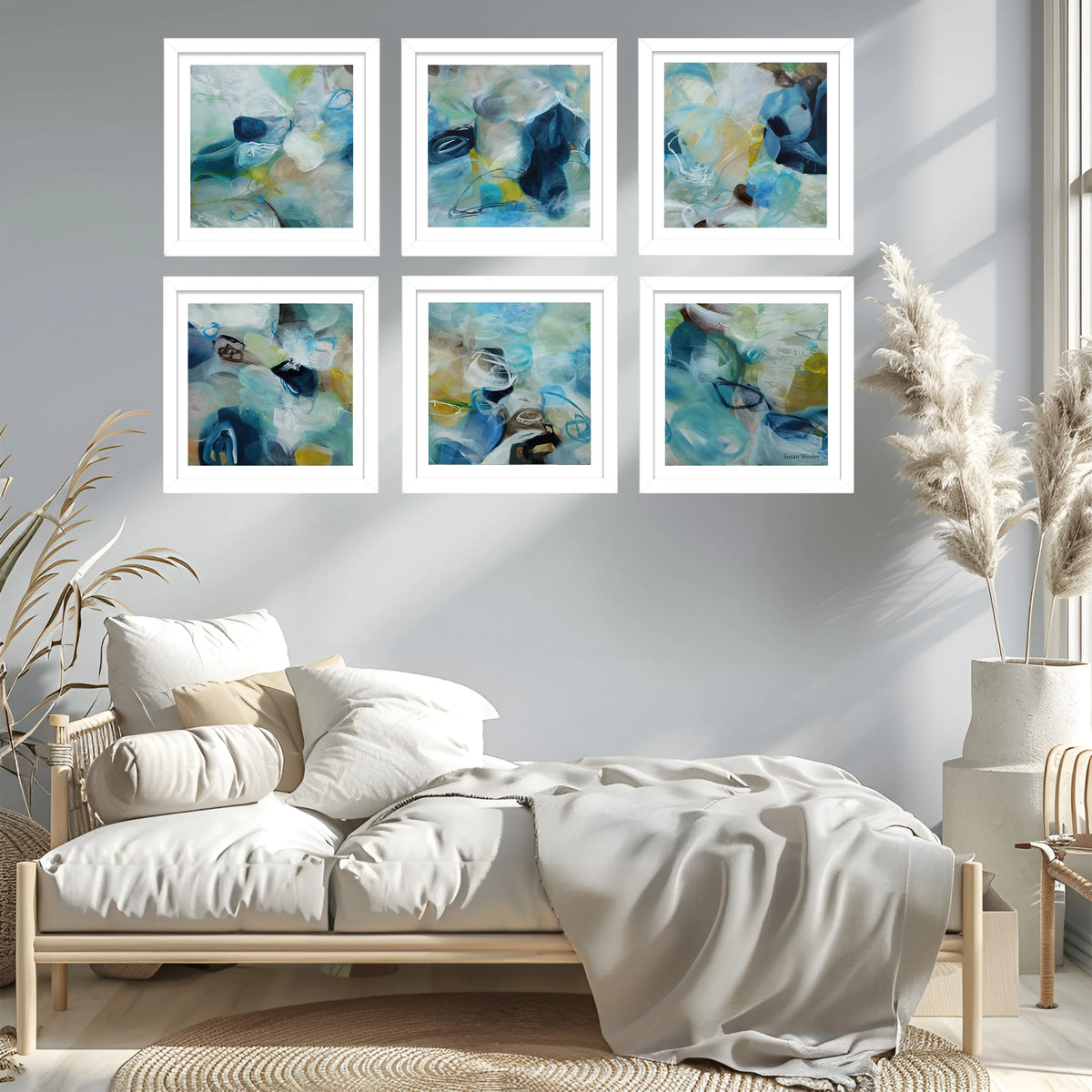 Set of Six Mini Art Prints - Sea Spray