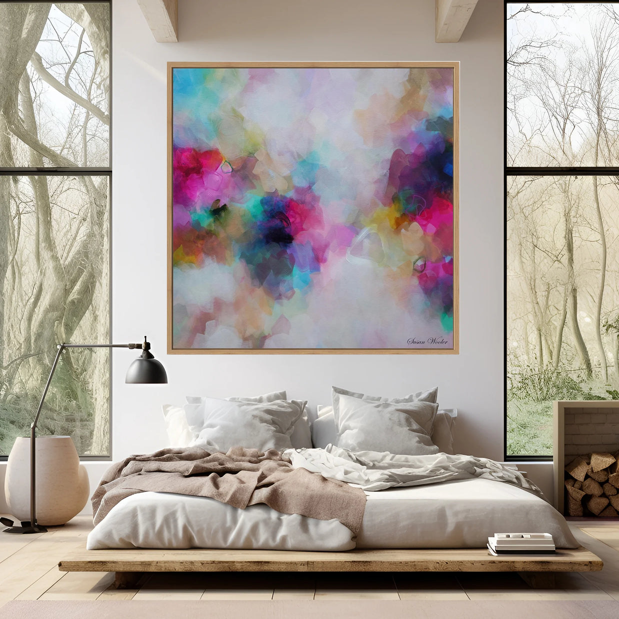 Douceur de Vivre - Framed Canvas Print by Susan Wooler