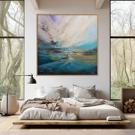 Silent Drift - Framed Canvas Print by Susan Wooler