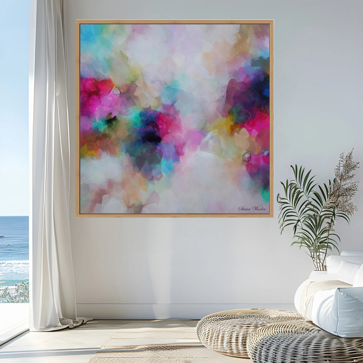 Douceur de Vivre - Framed Canvas Print by Susan Wooler
