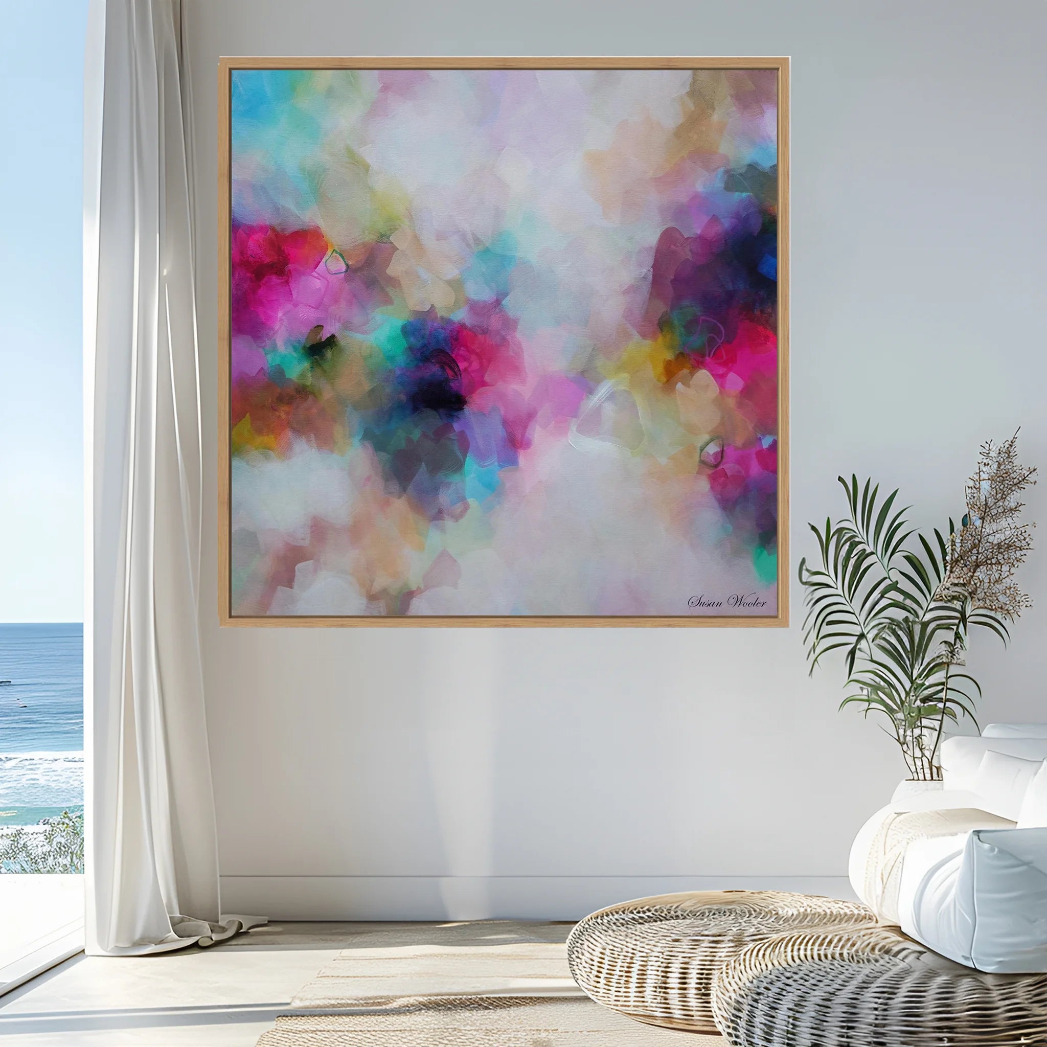 Douceur de Vivre - Framed Canvas Print by Susan Wooler