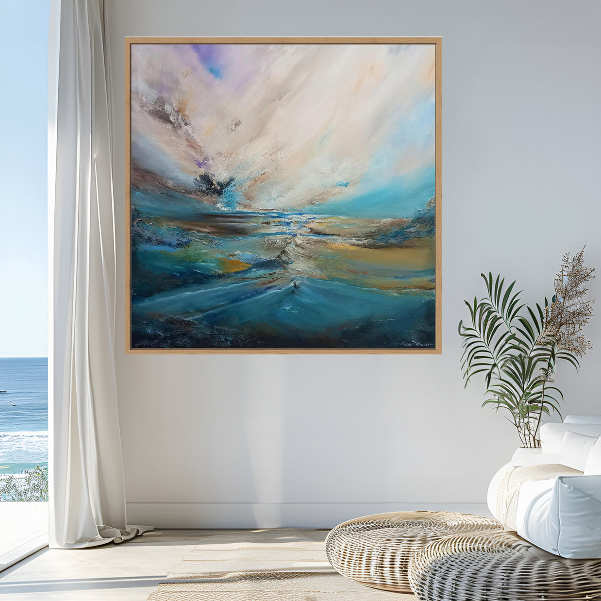 Silent Drift - Framed Canvas Print by Susan Wooler
