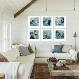 Set of Six Mini Art Prints - Sea Spray