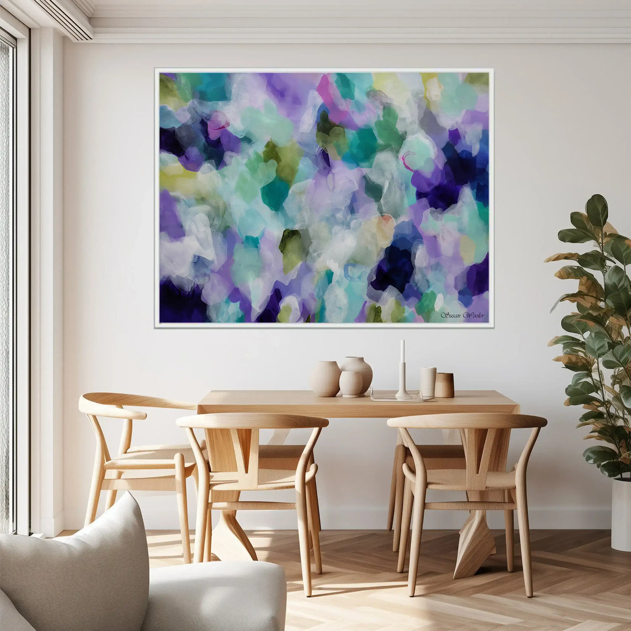 Lavender Dreams II - Framed Canvas Print by Susan Wooler