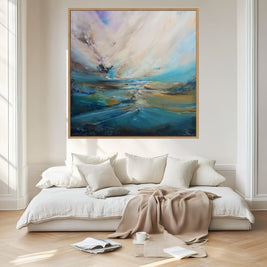 Silent Drift - Framed Canvas Print by Susan Wooler