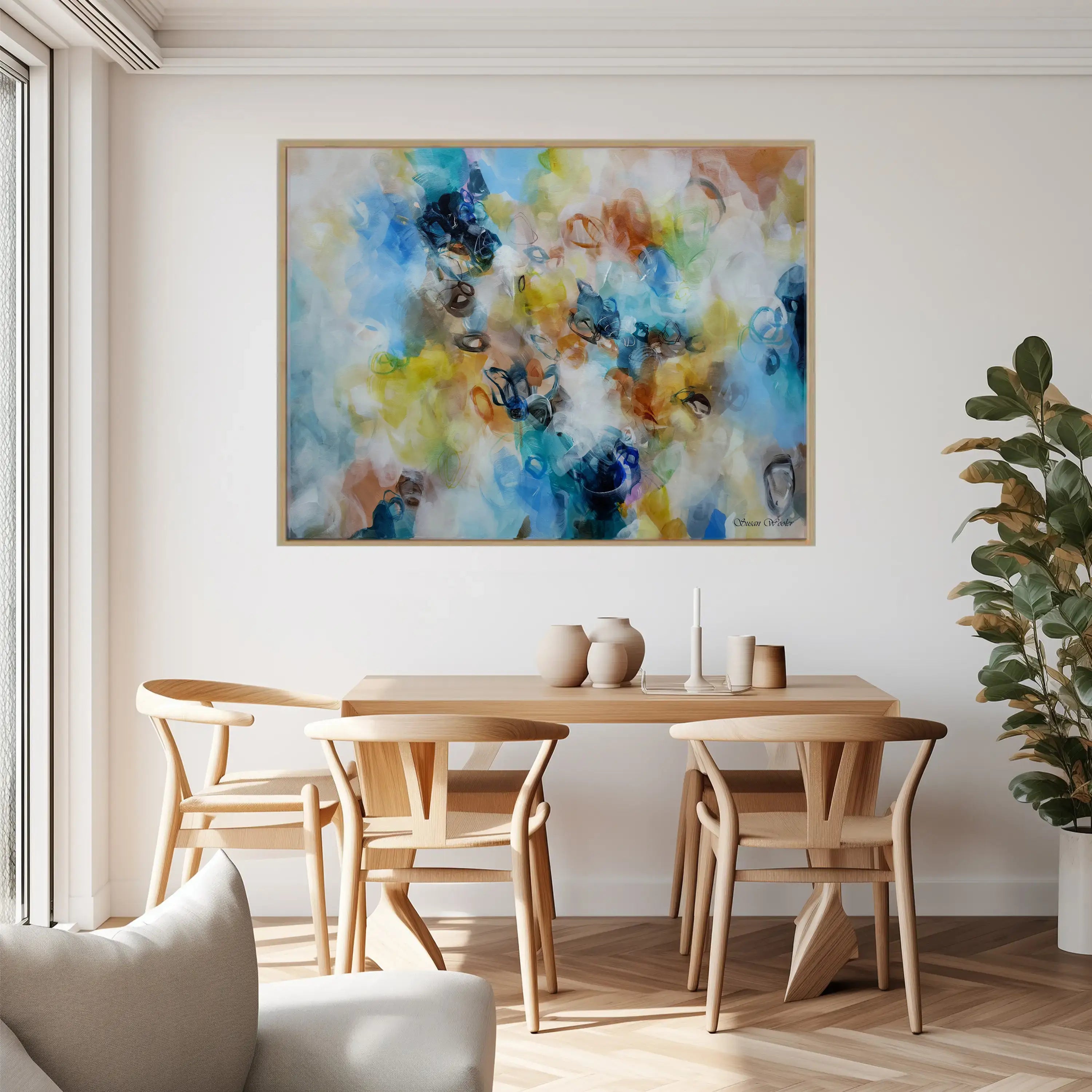 A Thousand Moments II - Framed Canvas Print by Susan Wooler