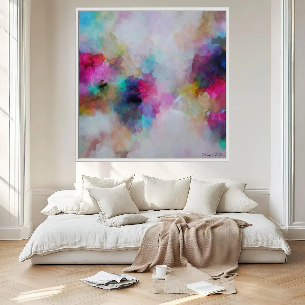 Douceur de Vivre - Framed Canvas Print by Susan Wooler