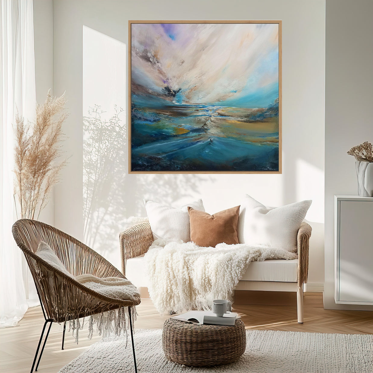 Silent Drift - Framed Canvas Print by Susan Wooler