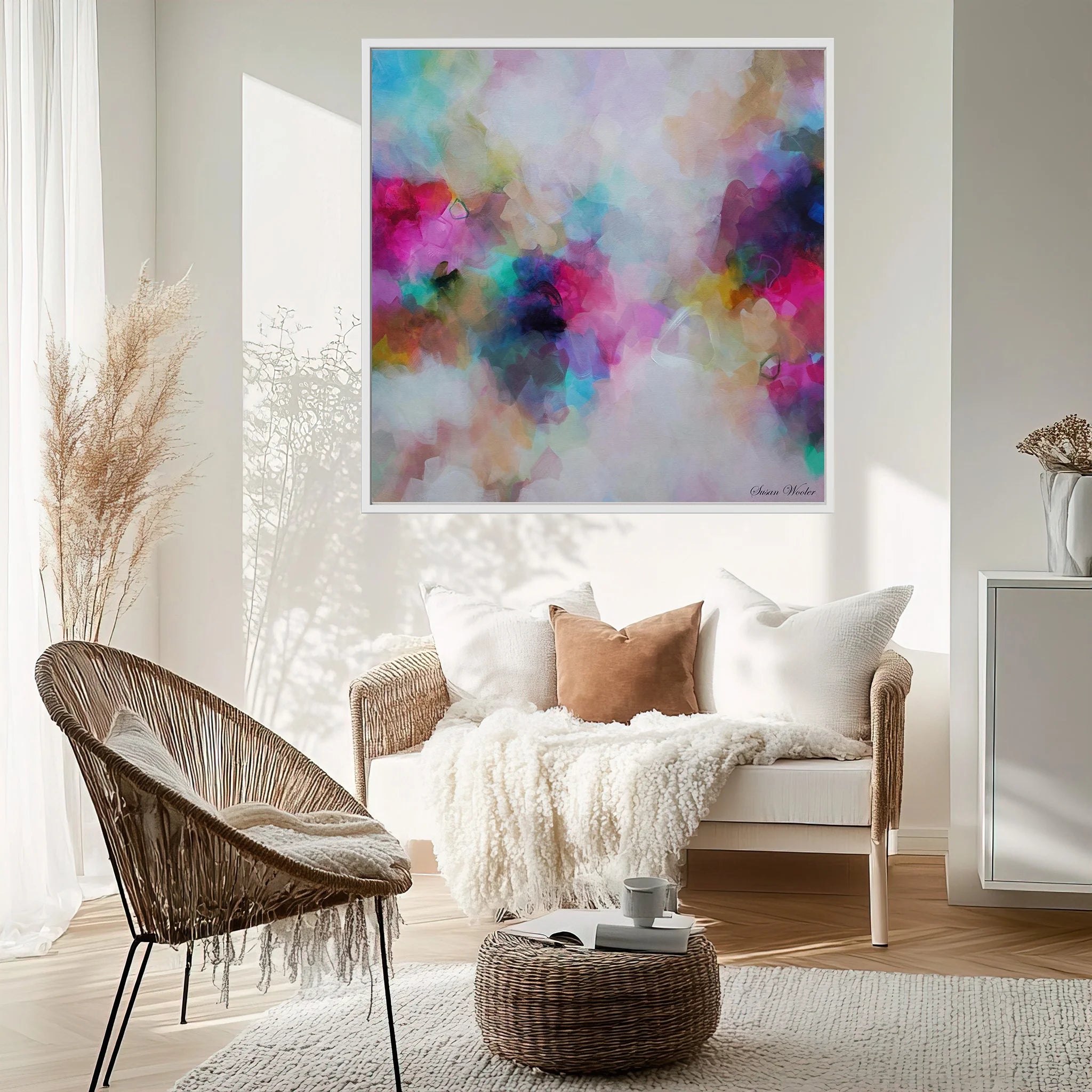 Douceur de Vivre - Framed Canvas Print by Susan Wooler
