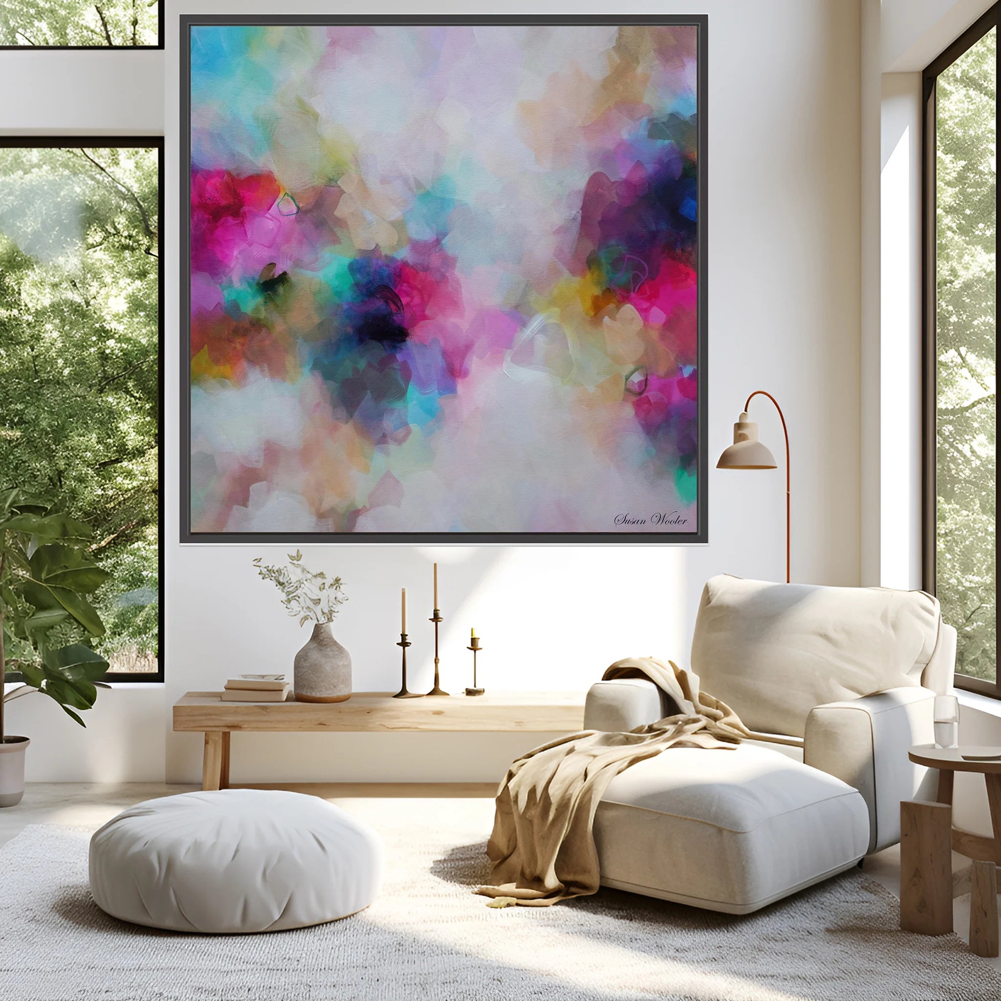 Douceur de Vivre - Framed Canvas Print by Susan Wooler