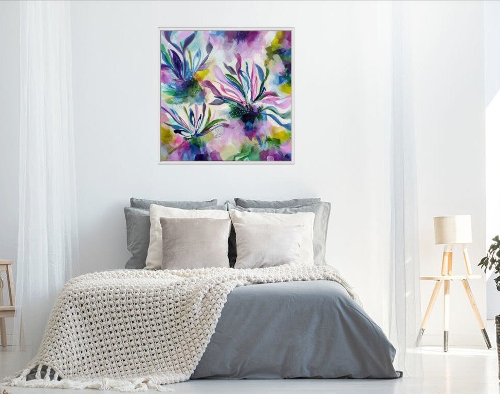 Forever in Bloom - Framed Canvas Print by Susan Wooler