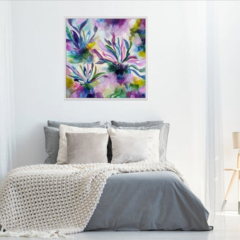 Forever in Bloom - Framed Canvas Print by Susan Wooler