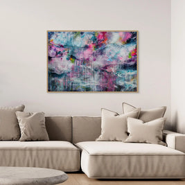 Rainfall  - Framed Canvas Print by Susan Wooler