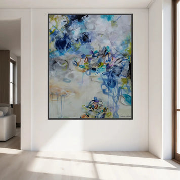 Exhaled Emotions II - Framed Canvas Print by Susan Wooler