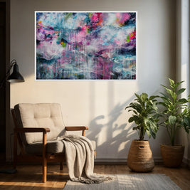 Rainfall  - Framed Canvas Print by Susan Wooler