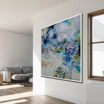 Exhaled Emotions II - Framed Canvas Print by Susan Wooler