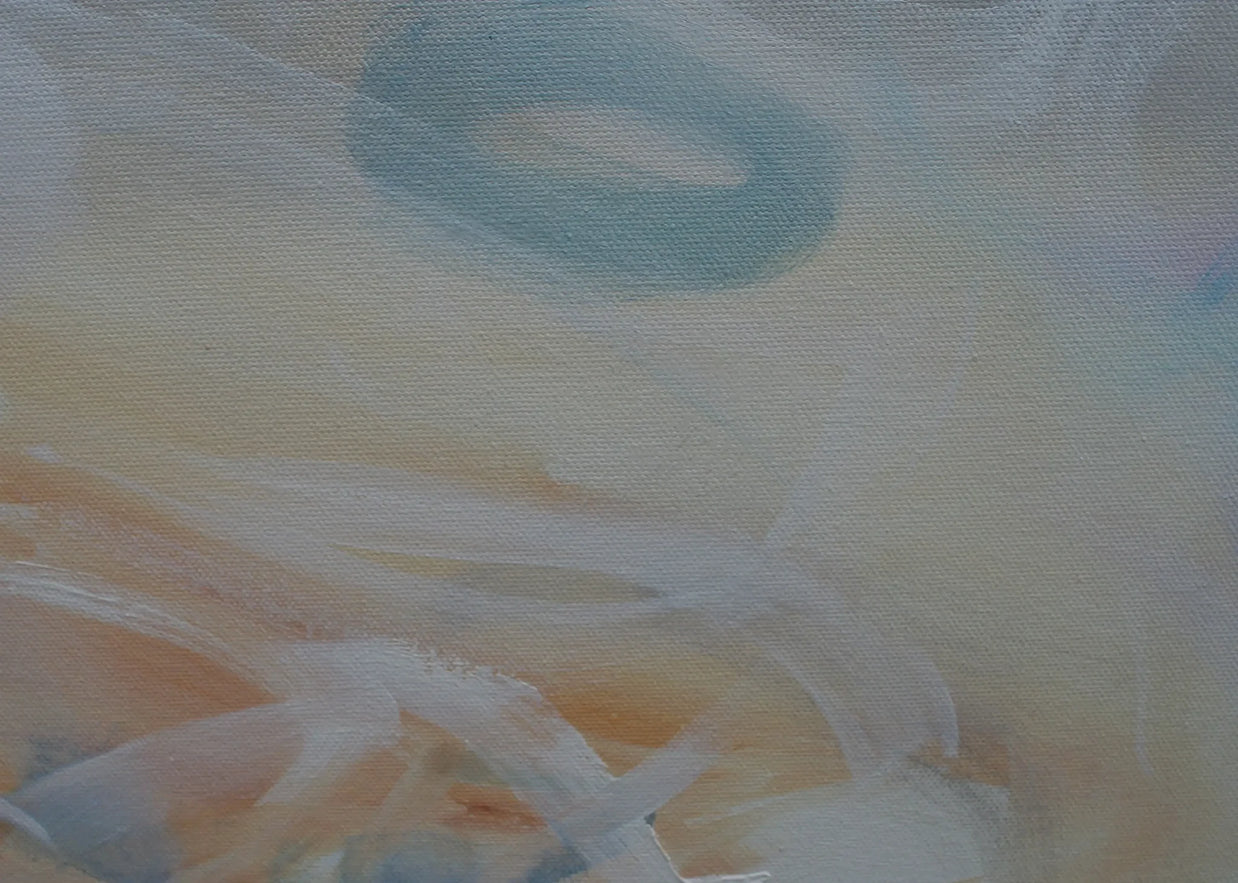 Abstract  painting with soft pastel colors